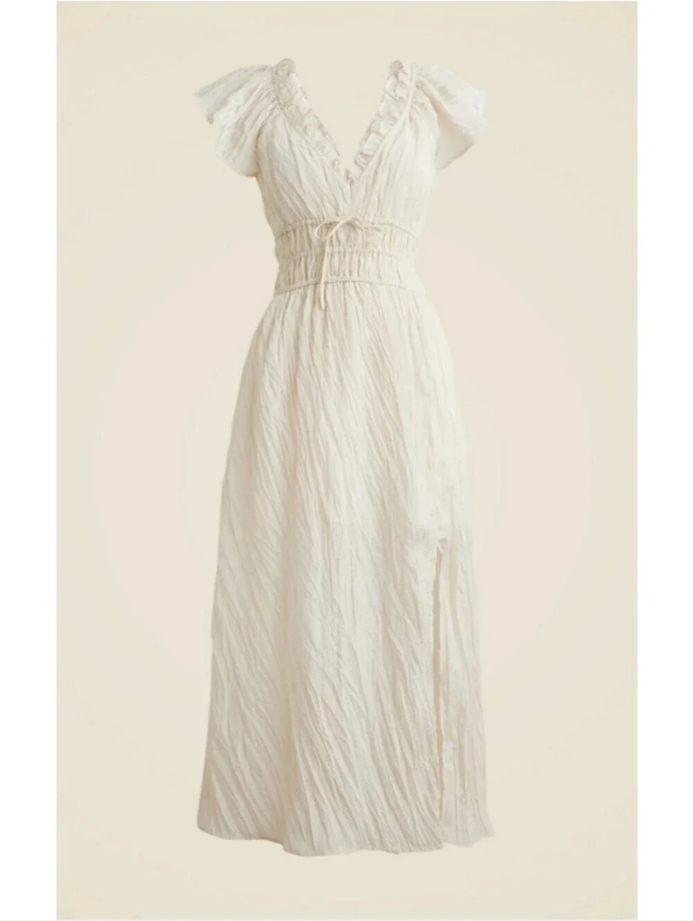 J. Crew Palermo Dress in Viscose-Blend Crinkle